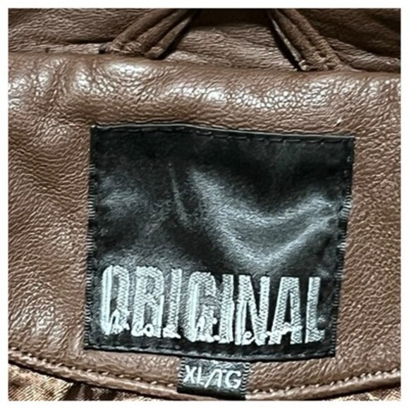 Nicole Miller Original Leather Jacket Brown Ladies Size XL - Picture 6 of 16